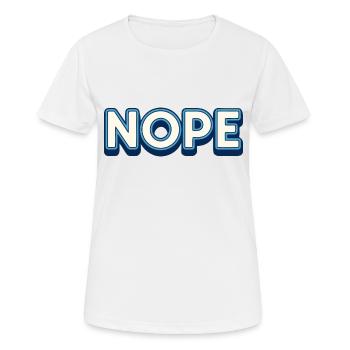 Nope. - Women's Breathable T-Shirt - white - Front - AI Model Female 172 dark (172cm)