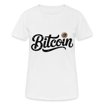 Bitcoin - Cool Finance Logo - Women's Breathable T-Shirt - white - Front - AI Model Female 172 dark (172cm)