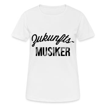 Zukunftsmusiker - Frauen T-Shirt atmungsaktiv - Weiß - Vorne - AI Model Female 172 dark (172cm)