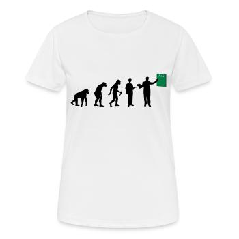Teacher Evolution - Frauen T-Shirt atmungsaktiv - Weiß - Vorne - AI Model Female 172 dark (172cm)