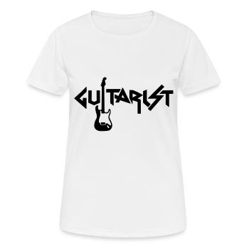 guitarist - Women's Breathable T-Shirt - white - Front - AI Model Female 172 dark (172cm)