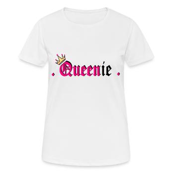 Queenie gift idea - Women's Breathable T-Shirt - white - Front - AI Model Female 172 dark (172cm)