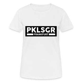 PKLSGR Frankfurt am Main Fussball Bembel - Frauen T-Shirt atmungsaktiv - Weiß - Vorne - AI Model Female 172 dark (172cm)