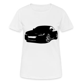 German Sportwaagen - Frauen T-Shirt atmungsaktiv - Weiß - Vorne - AI Model Female 172 dark (172cm)
