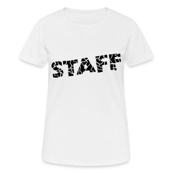 Staff Design - T-shirt respirant Femme - blanc - Devant - AI Model Female 172 dark (172cm)