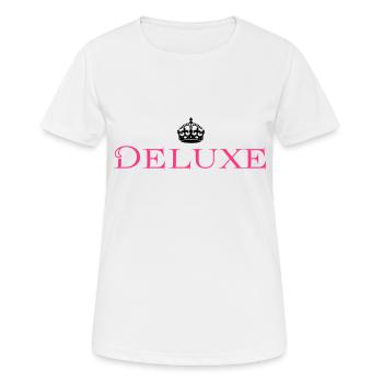 Deluxe Luxus Baby - Frauen T-Shirt atmungsaktiv - Weiß - Vorne - AI Model Female 172 dark (172cm)