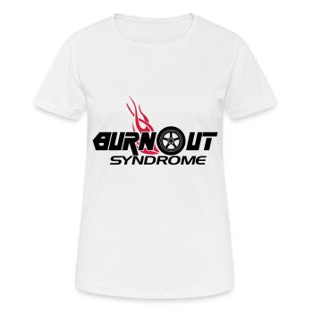 Burnout syndrome - Frauen T-Shirt atmungsaktiv - Weiß - Vorne - AI Model Female 172 dark (172cm)