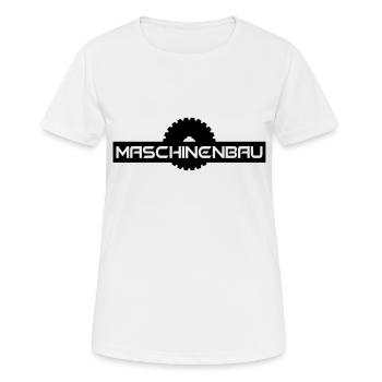 Maschinenbau Studium Diplom Ingenieur - Frauen T-Shirt atmungsaktiv - Weiß - Vorne - AI Model Female 172 dark (172cm)