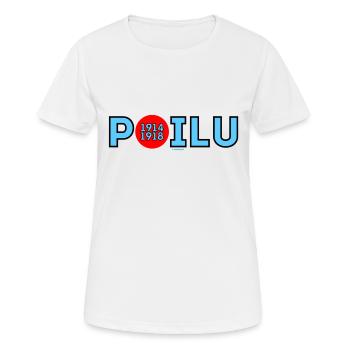 Poilu - Frauen T-Shirt atmungsaktiv - Weiß - Vorne - AI Model Female 172 dark (172cm)