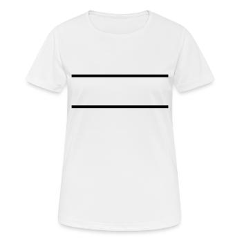 Striche - Frauen T-Shirt atmungsaktiv - Weiß - Vorne - AI Model Female 172 dark (172cm)