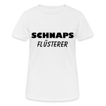 Schnaps Flüsterer - Frauen T-Shirt atmungsaktiv - Weiß - Vorne - AI Model Female 172 dark (172cm)