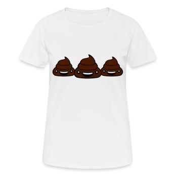 3 team freunde gruppe kleiner süßer niedlicher kot - Frauen T-Shirt atmungsaktiv - Weiß - Vorne - AI Model Female 172 dark (172cm)