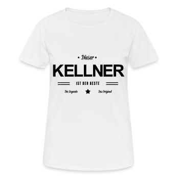 Bester Kellner - Frauen T-Shirt atmungsaktiv - Weiß - Vorne - AI Model Female 172 dark (172cm)