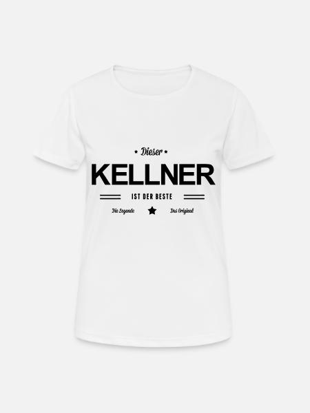 Bester Kellner - Frauen T-Shirt atmungsaktiv - Weiß