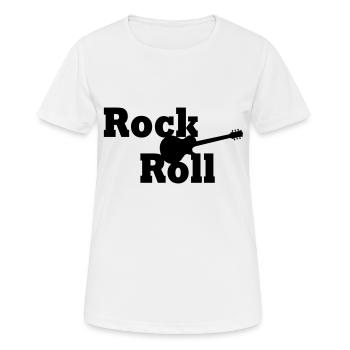 Rock And Roll - Women's Breathable T-Shirt - white - Front - AI Model Female 172 dark (172cm)