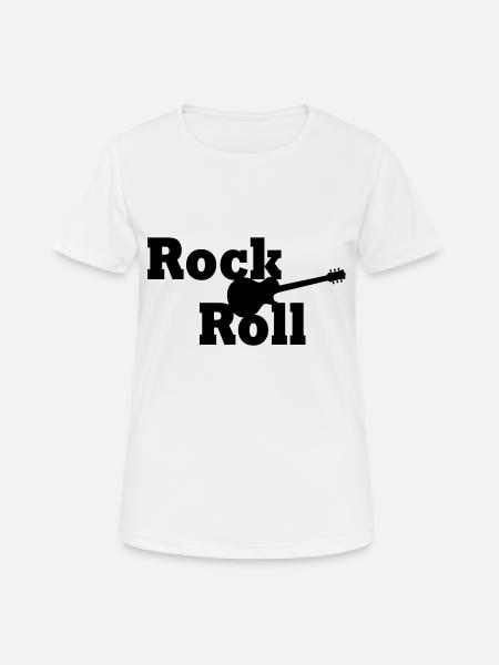 Rock and roll - T-shirt respirant Femme - blanc