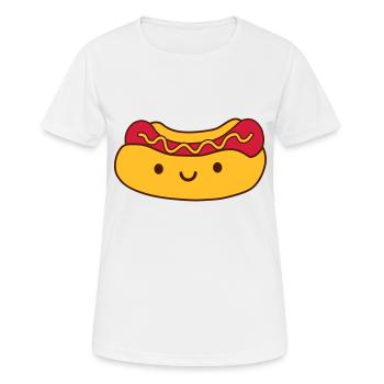 Suesser Hot Dog - Frauen T-Shirt atmungsaktiv - Weiß - Vorne - AI Model Female 172 dark (172cm)