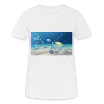 Keep the sea clean - Women's Breathable T-Shirt - white - Front - AI Model Female 172 dark (172cm)
