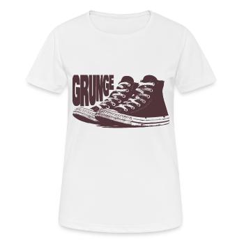Schuhe Grunge - Frauen T-Shirt atmungsaktiv - Weiß - Vorne - AI Model Female 172 dark (172cm)