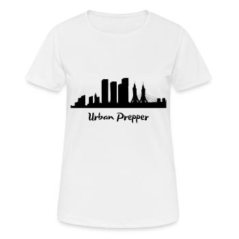 Urban Prepper City Prepper - T-shirt respirant Femme - blanc - Devant - AI Model Female 172 dark (172cm)