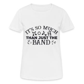 C’est tellement plus que - T-shirt respirant Femme - blanc - Devant - AI Model Female 172 dark (172cm)