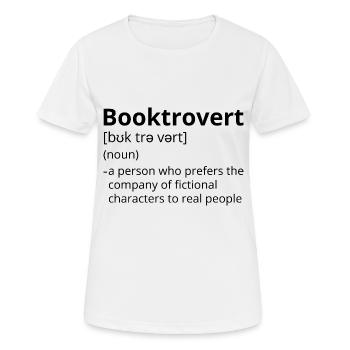 Booktrovert Definition Description - T-shirt respirant Femme - blanc - Devant - AI Model Female 172 dark (172cm)