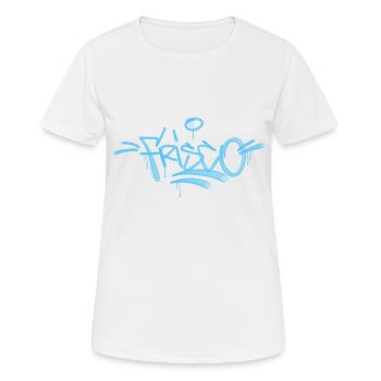 San FanciscoGraffiti Design - Frauen T-Shirt atmungsaktiv - Weiß - Vorne - AI Model Female 172 dark (172cm)