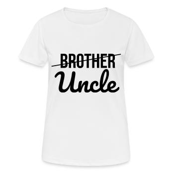 Uncle to be - Women's Breathable T-Shirt - white - Front - AI Model Female 172 dark (172cm)