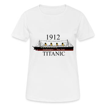 Titanic - T-shirt respirant Femme - blanc - Devant - AI Model Female 172 dark (172cm)