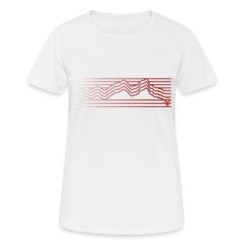 simple mountains - Women's Breathable T-Shirt - white - Front - AI Model Female 172 dark (172cm)