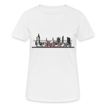 London - Women's Breathable T-Shirt - white - Front - AI Model Female 172 dark (172cm)