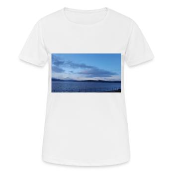 Evening Sky - Women's Breathable T-Shirt - white - Front - AI Model Female 172 dark (172cm)