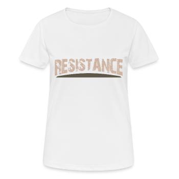 The Resistance - Women's Breathable T-Shirt - white - Front - AI Model Female 172 dark (172cm)