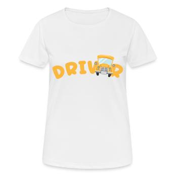 Driver - Women's Breathable T-Shirt - white - Front - AI Model Female 172 dark (172cm)