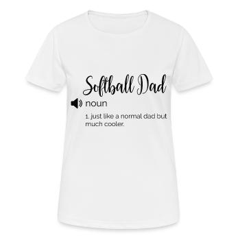 Funny definition Softball dad - Women's Breathable T-Shirt - white - Front - AI Model Female 172 dark (172cm)