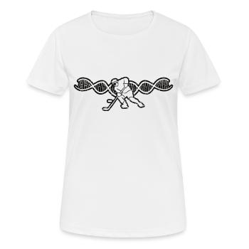 Eishockey Wintersport Eishockeyteam Geschenk - Frauen T-Shirt atmungsaktiv - Weiß - Vorne - AI Model Female 172 dark (172cm)