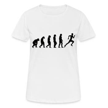 Jogger cardio fit jogging course d’entraînement - T-shirt respirant Femme - blanc - Devant - AI Model Female 172 dark (172cm)