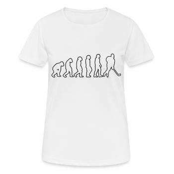 Eishockey Eishockeyteam Wintersport Geschenk - Frauen T-Shirt atmungsaktiv - Weiß - Vorne - AI Model Female 172 dark (172cm)