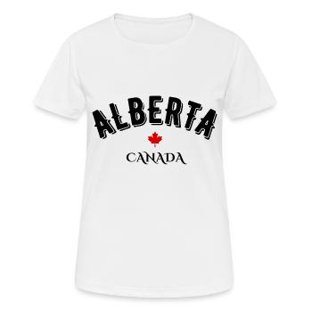alberta canada - T-shirt respirant Femme - blanc - Devant - AI Model Female 172 dark (172cm)