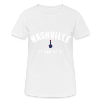 Nashville, Tennessee - Frauen T-Shirt atmungsaktiv - Weiß - Vorne - AI Model Female 172 dark (172cm)
