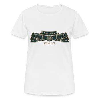 Railway Corporation - Women's Breathable T-Shirt - white - Front - AI Model Female 172 dark (172cm)