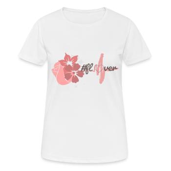 Flower lovers - Women's Breathable T-Shirt - white - Front - AI Model Female 172 dark (172cm)