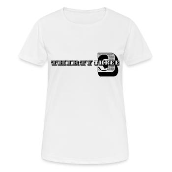 33e anniversaire Idées cadeaux pour lui Chemise homme - T-shirt respirant Femme - blanc - Devant - AI Model Female 172 dark (172cm)