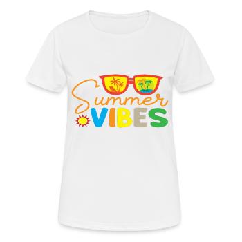 Summer Vibes - Women's Breathable T-Shirt - white - Front - AI Model Female 172 dark (172cm)