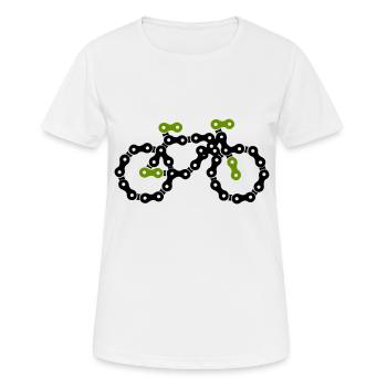 bike - Frauen T-Shirt atmungsaktiv - Weiß - Vorne - AI Model Female 172 dark (172cm)