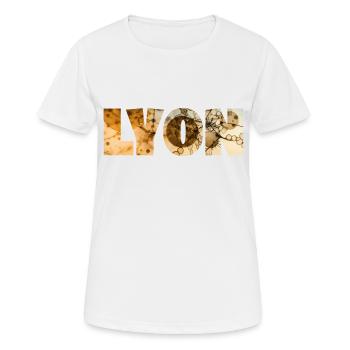 LYON COLORFUL - Women's Breathable T-Shirt - white - Front - AI Model Female 172 dark (172cm)