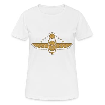 Égypte Égypte Isis Pharaons Pharaons Pyramide Afrique - T-shirt respirant Femme - blanc - Devant - AI Model Female 172 dark (172cm)