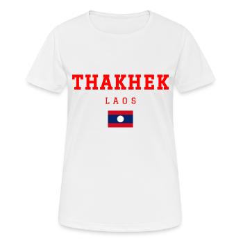 Thakhek Laos - Women's Breathable T-Shirt - white - Front - AI Model Female 172 dark (172cm)