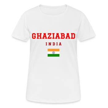 Ghaziabad Indien - Frauen T-Shirt atmungsaktiv - Weiß - Vorne - AI Model Female 172 dark (172cm)