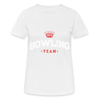 Bowling Team - Women's Breathable T-Shirt - white - Front - AI Model Female 172 dark (172cm)
